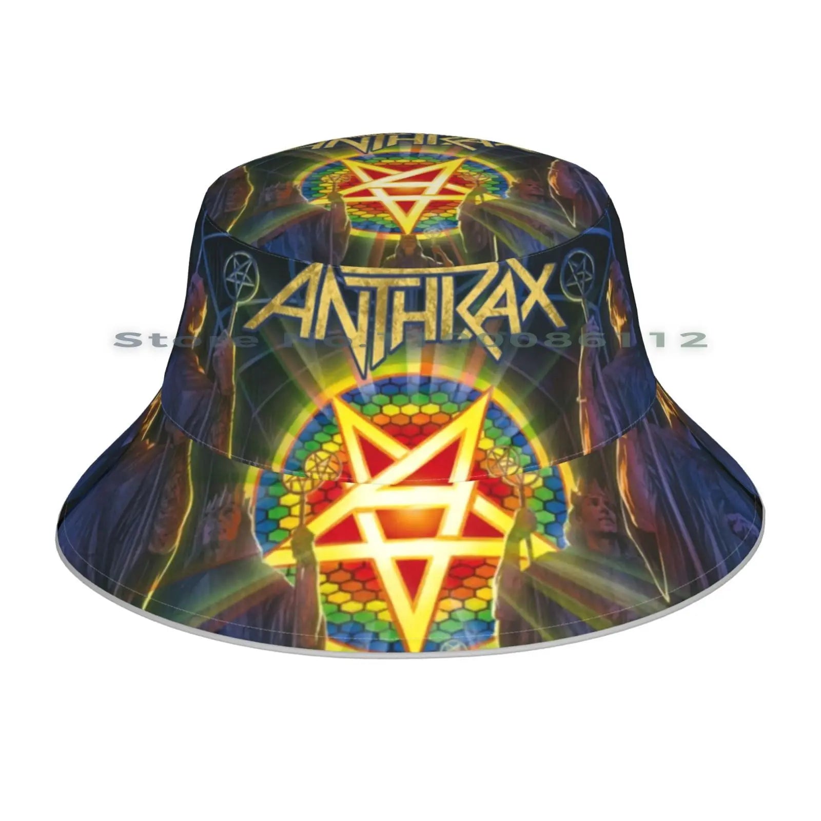 Anthrax "For All Kings" Bucket Hat – Heavy Metal Sun Cap for Fans of Thrash and Death Metal - Premium Bucket hats from Lizard Vigilante - Just $20.88! Shop now at Lizard Vigilante