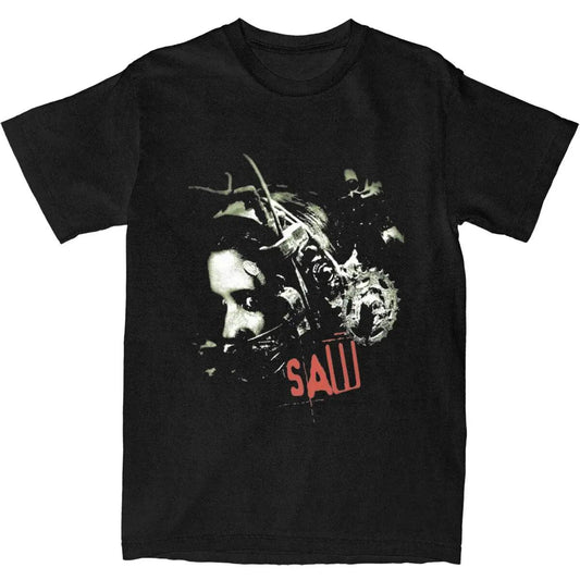 Saw Movie Unisex T-Shirts Fashion Scary Horror Movie Beach Men's Women's Tee Shirt Streetwear Custom 100 Cotton Clothes Gift Idea - Premium T-Shirt from Lizard Vigilante - Just $23.99! Shop now at Lizard Vigilante