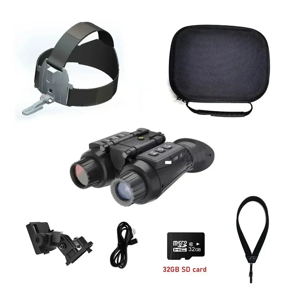 NV8300 Super Light HD 36MP 3D Binoculars Telescope 8X Digital Zoom 300M 7 levels Infrared Night Vision Camera for Hunting