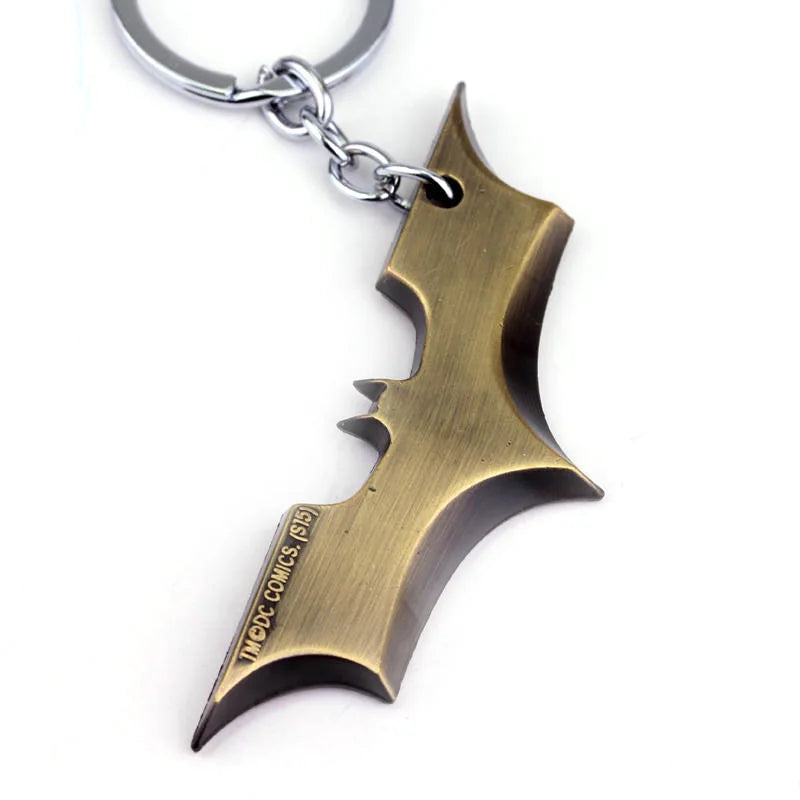 DC Batman Metal Keychain | Gothic Hero Badge Pendant Keyring For Cars, Bags & Heavy-Metal Souls