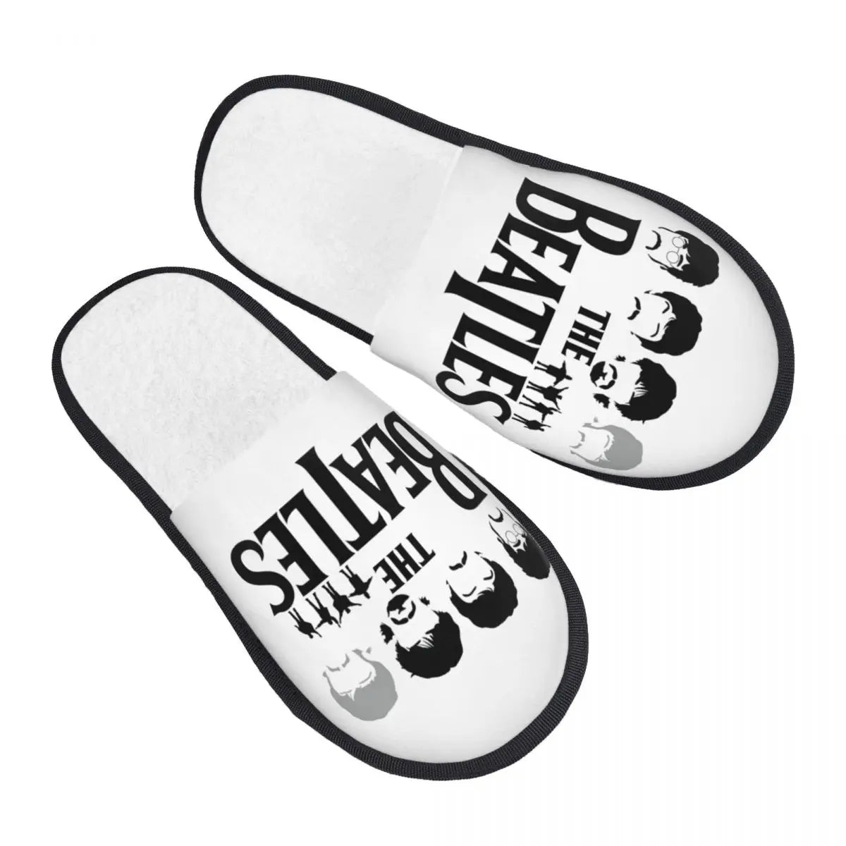 Rock-The-Beatle Memory-Foam Riot Slippers – Warm Faux-Fur House Legends for Rebels