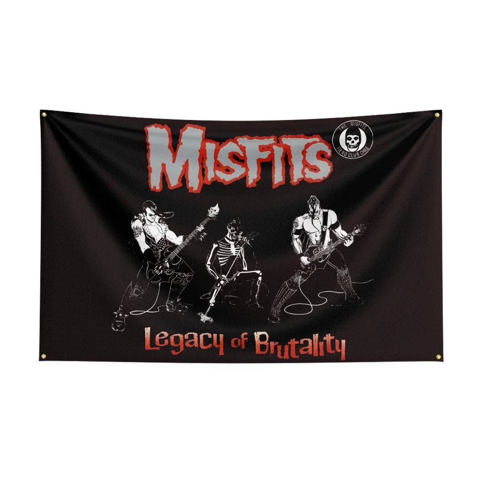 3x5 Ft Punk Band The Misfits Flag – Polyester Digital Printing Banner for Bedroom, Wall Art, Outdoor Tapestry Decoration - Premium flag from Lizard Vigilante - Just $17.99! Shop now at Lizard Vigilante