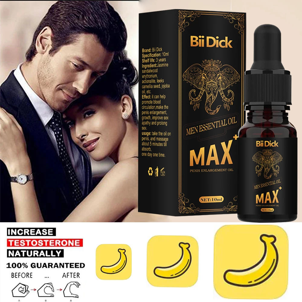 Natural Plant Extracts Penis Enlargement Oil - Male Enhancement, Sex Delay, Thickening & Growth Oil (10ml) - Premium penis oil from Lizard Vigilante - Just $22.99! Shop now at Lizard Vigilante