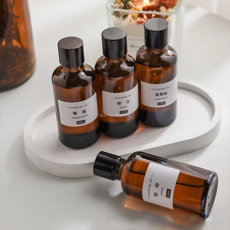 50ml Homemade Natural Plant Aromatherapy Essential Oil Candle Material DIY Oil Soluble Gypsum Wax Sheet Raw Material Fragrance