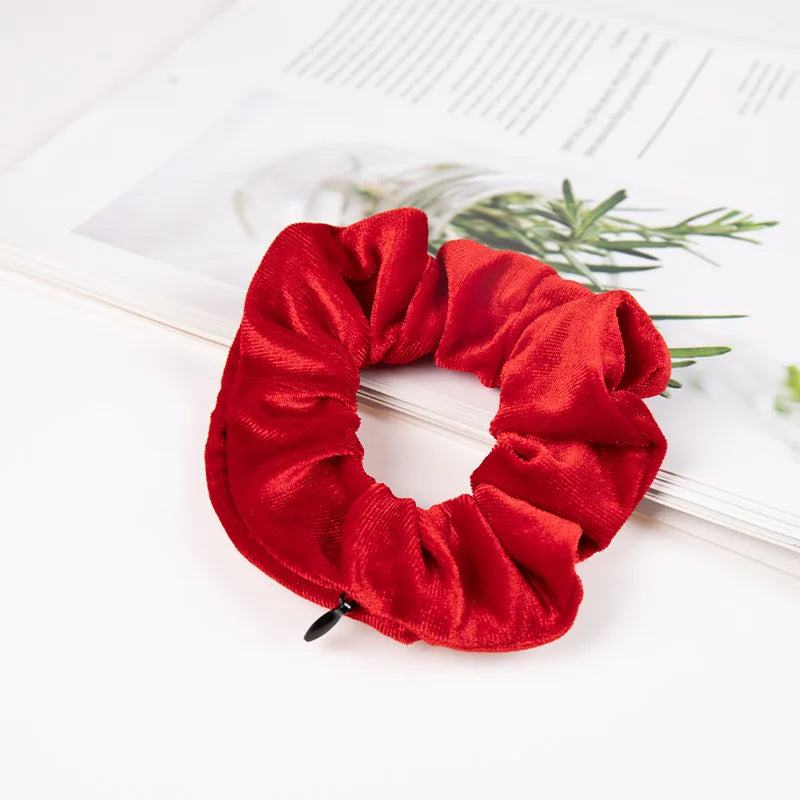 ELESABOX Hair Scrunchie with Hidden Zip Pocket: The Ultimate Diversion Safe for Valuables on the Go