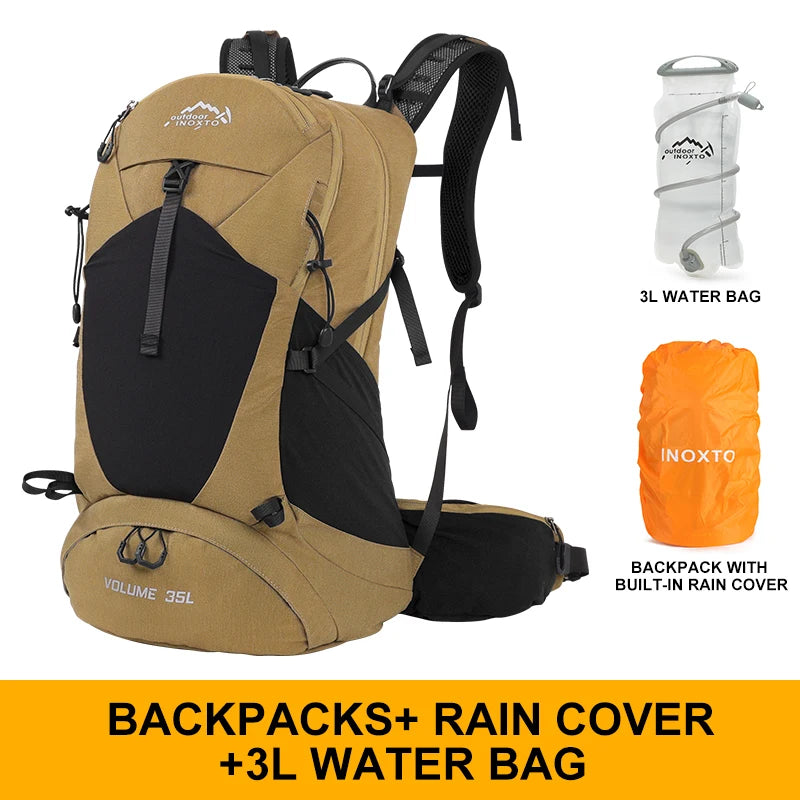 Mountaineering Backpack 35L – Waterproof Outdoor Sports Bag for Camping & Hiking - Premium backpack from Lizard Vigilante - Just $34.99! Shop now at Lizard Vigilante