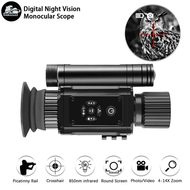 NV002M Digital Night Vision Camera 1080P Video Camera Infrared Monocular Multiple Image Mode Crosshair Hunting Night Sight Scope