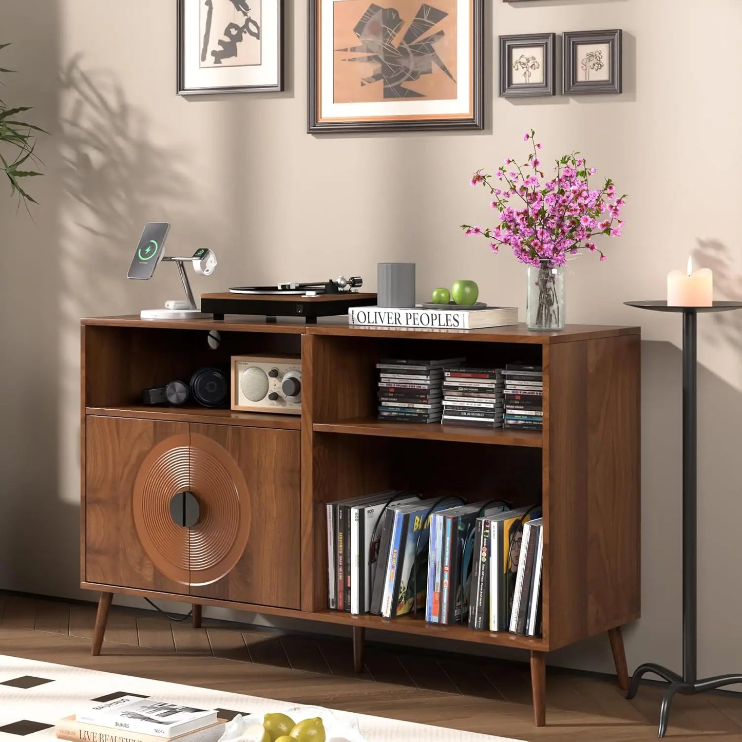 ThunderVinyl Fortress XL Mid-Century Record Command Stand