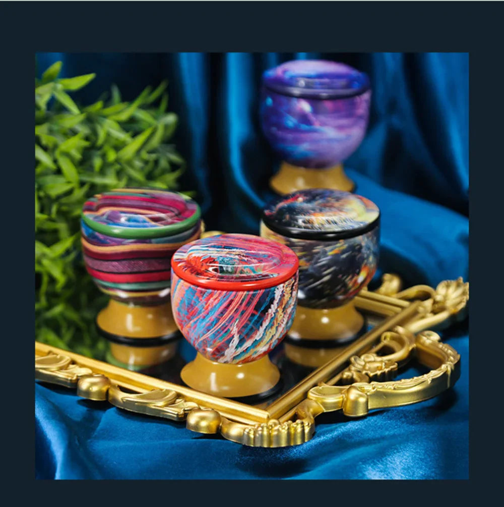 Natural Smokeless Soy Wax Candle in Iron Tin, Champagne Flute Style - Home Fragrance Gift for Birthday Christmas Handmade