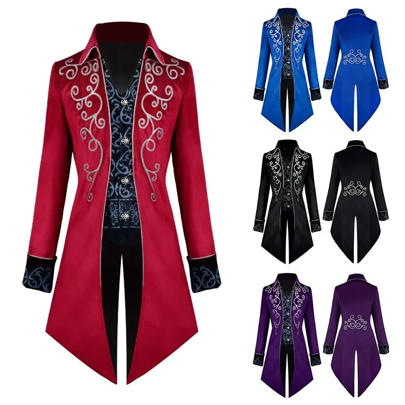 Gothic Steampunk Tuxedo Coat - A Timeless Classic - Premium coat from Lizard Vigilante - Just $54.99! Shop now at Lizard Vigilante