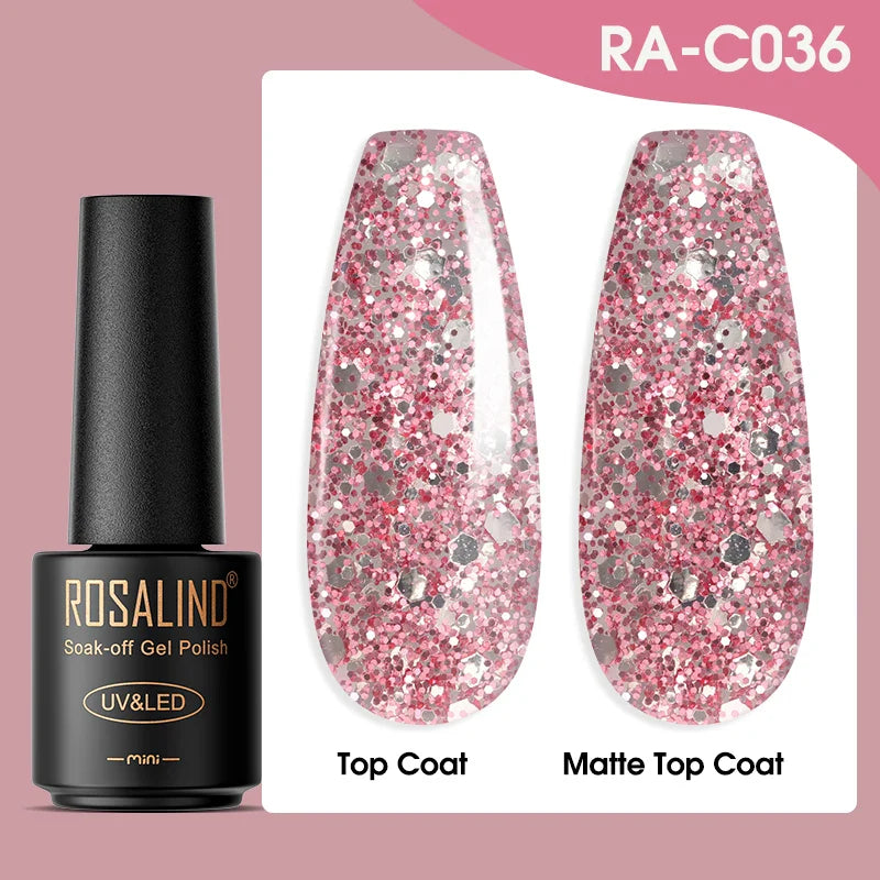 ROSALIND Gel Nail Polish Lamp All For Nails Art Manicure With Matt Base Top Coat Semi Permanant Gellak Nail Gel Polish Varnishes
