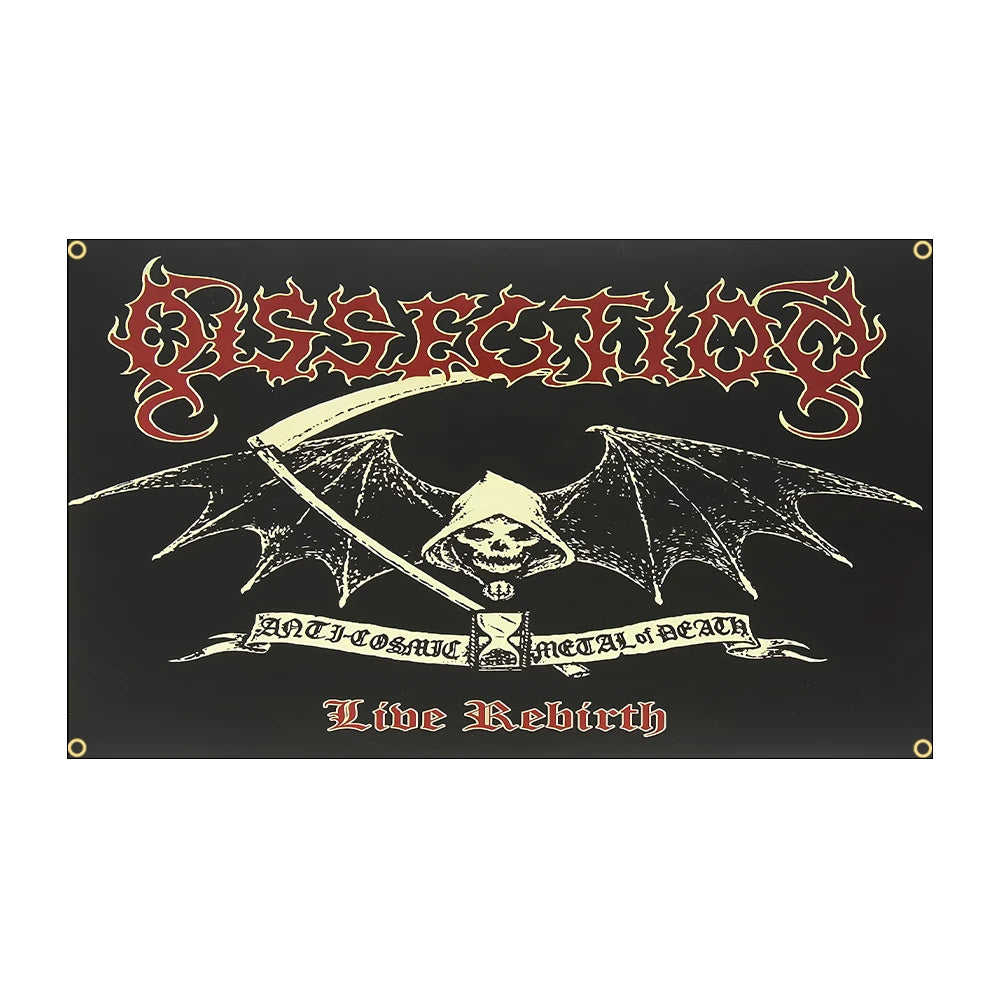 Dissection Heavy Metal Flag – 3x5 Ft Death/Black Metal Polyester Band Banner for Decoration - Premium flag from Lizard Vigilante - Just $19.99! Shop now at Lizard Vigilante