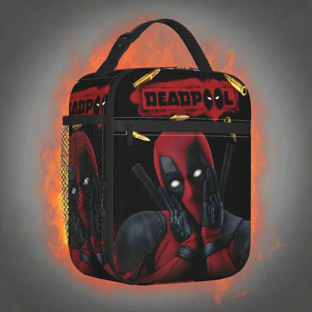 Deadpool Film-Inspired Insulated Lunch Bag – High-Capacity Thermal Tote for Men, Women, College, and Picnics - Premium bag from Lizard Vigilante - Just $23.88! Shop now at Lizard Vigilante