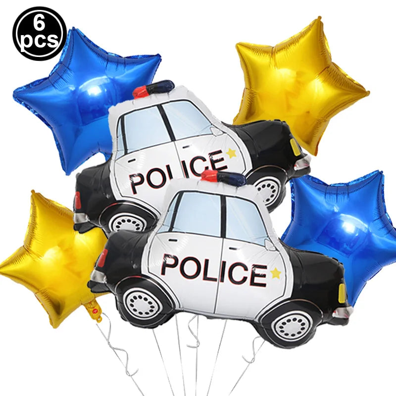 Police Theme Party Decor Police Party Latex Balloons Happy Birthday Banner Police Party Hanging Swirls Police Birthday Supplies - Premium party favors from Lizard Vigilante - Just $3.99! Shop now at Lizard Vigilante