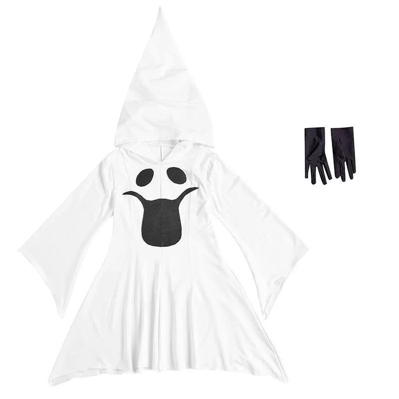 Halloween Children's Day Cosplay Small Ghost Costume Girl Cute Printed Dress Funny School Stage Costumes Performance Clothes - Premium Cosplay Costumes from Lizard Vigilante - Just $28.88! Shop now at Lizard Vigilante