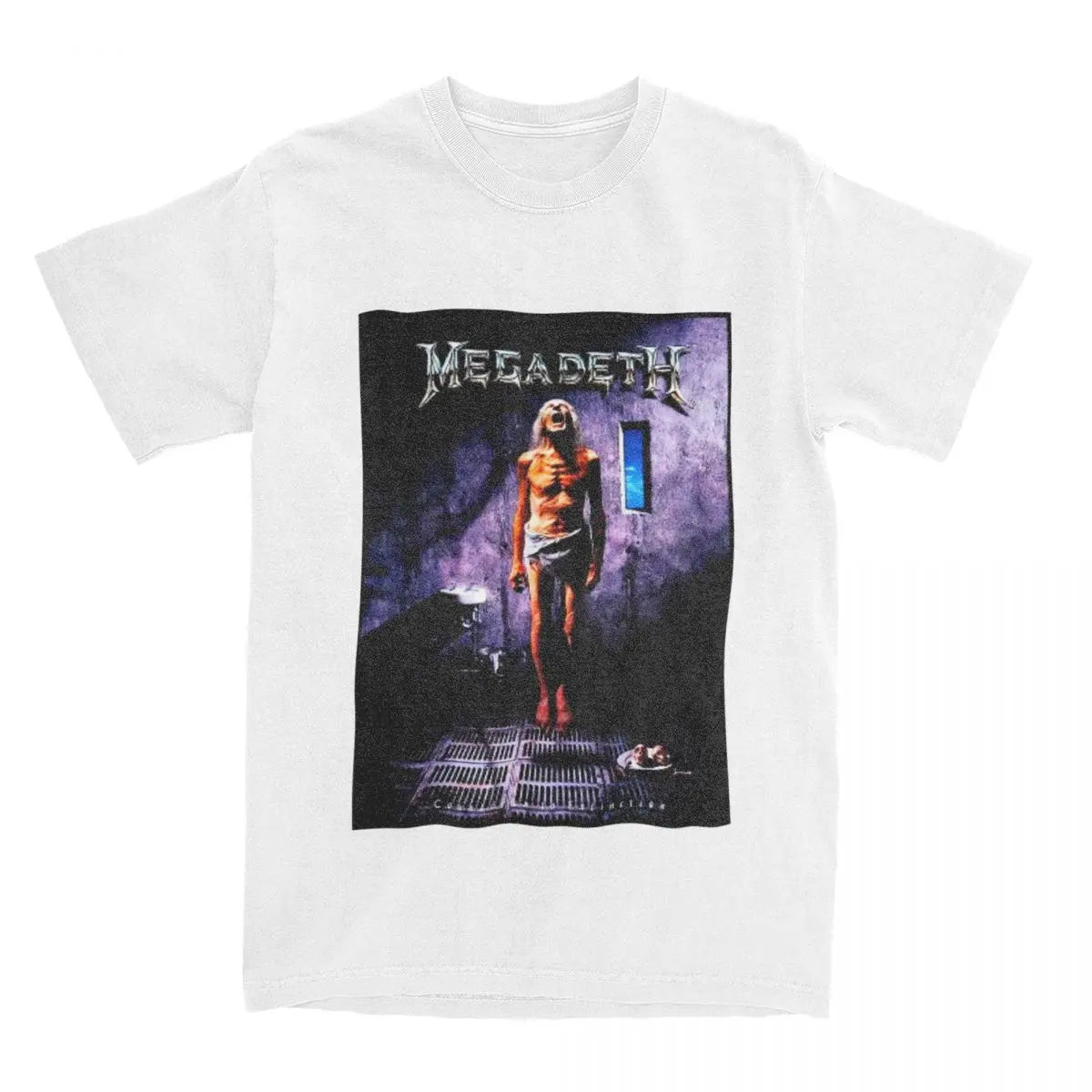 Men’s Casual Megadeth Band T-Shirt – Cotton Crewneck Short Sleeve Tee | Summer Music Graphic Shirt - Premium t-shirt from Lizard Vigilante - Just $23.88! Shop now at Lizard Vigilante