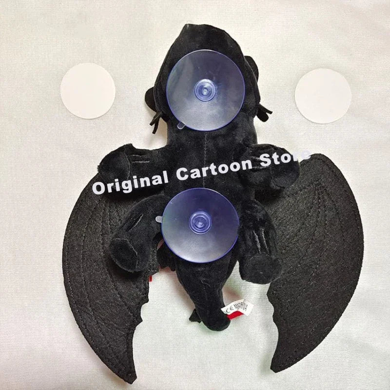 Black Flying Dragon Plush Car Roof Toy – Fun Motorcycle Helmet & Car Interior Decoration - Premium car decoration from Lizard Vigilante - Just $17.88! Shop now at Lizard Vigilante