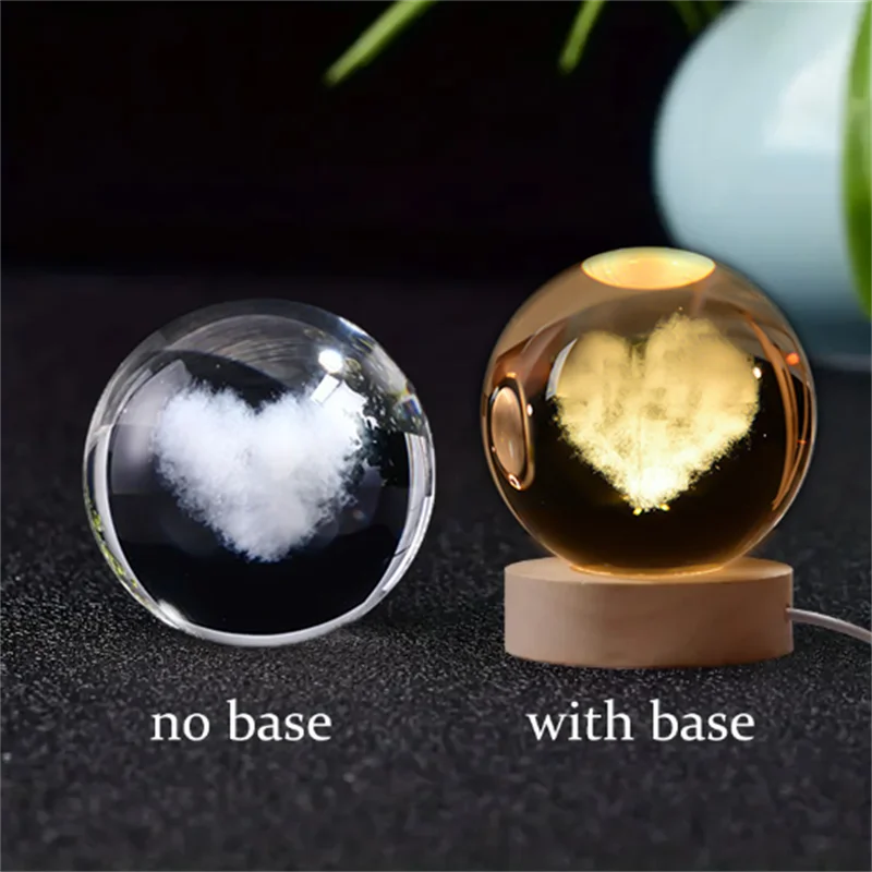 3D Crystal Planet Night Light – Laser Engraved Solar System Globe, 6cm Astronomy Crystal Ball for Home Decor & Unique Birthday Gift - Premium night light from Lizard Vigilante - Just $19.99! Shop now at Lizard Vigilante