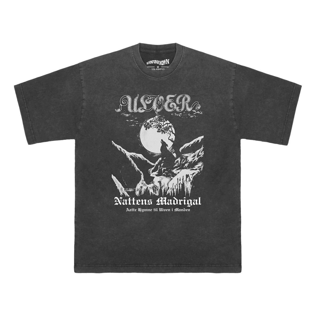 Ulver 'The Madrigal of Night' Black Metal T-Shirt – Agalloch, Satyricon-Inspired Washed Cotton Summer Tee for Men - Premium t-shirt from Lizard Vigilante - Just $31.08! Shop now at Lizard Vigilante