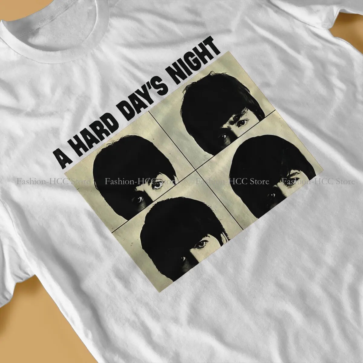 The Beatle Band Hard Days Night Polyester T-Shirts Men's Tee Funny Tops - Premium t-shirt from Lizard Vigilante - Just $24.99! Shop now at Lizard Vigilante