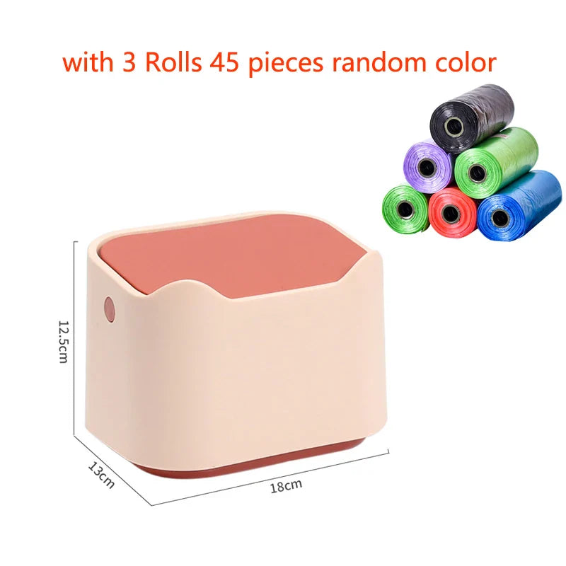 Cat Litter Box Bin Double Layer Cat Excrement Trash Can Fully Enclosed Large Capacity Cat Toilet Bedpan Pet Products Supplies