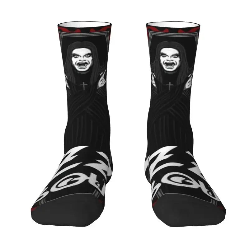 Ozzy Osbourne British Rock Heavy Metal 3D Printed Crew Socks - Premium socks from Lizard Vigilante - Just $18.88! Shop now at Lizard Vigilante