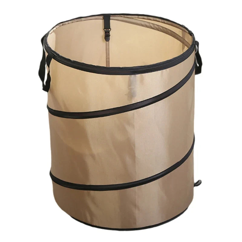 Folding Camping Trash Can Reusable Yard Waste Bag Portable Garbage Bin Container Dropshipping