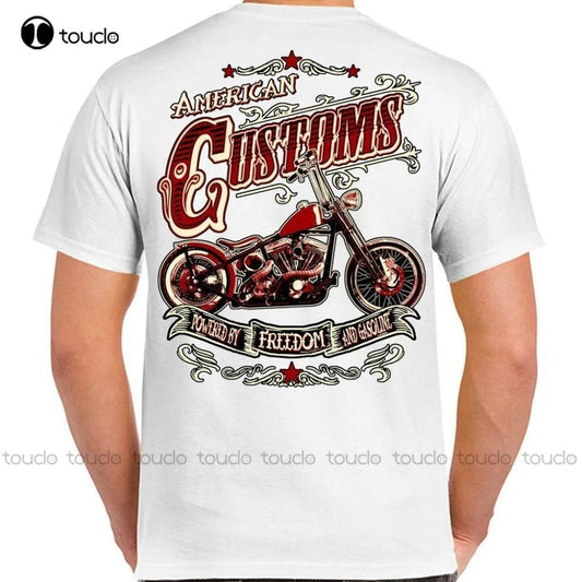 Skull Motorcycle Customs Classic Born To Be Wild Fashion Cool Shirt Cycles Unisex Fashion Tshirt Summer Women Shirts Xs-5Xl - Lizard Vigilante