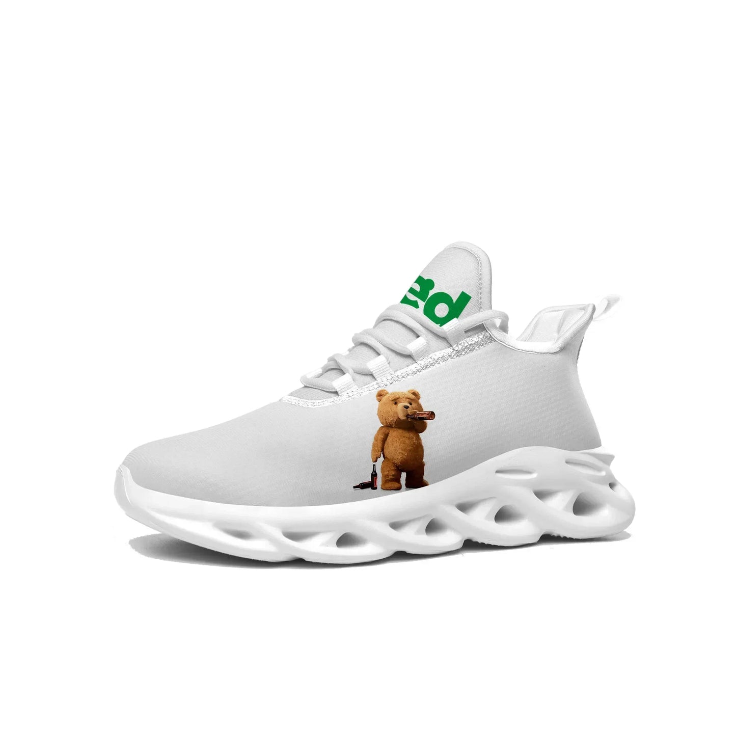 Ted Bear Movie Sneakers Beer Bath Flats Teddy Mens Womens Sports Shoes High Quality Sneaker Lace Up Mesh Footwear - Premium sneakers from Lizard Vigilante - Just $39.99! Shop now at Lizard Vigilante