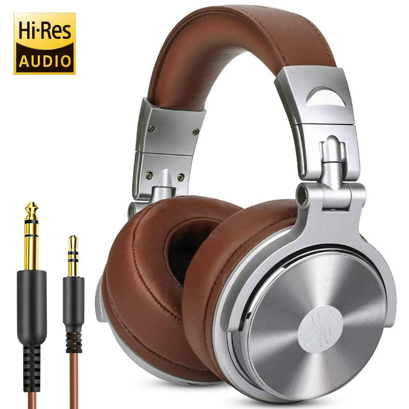 Oneodio Professional Studio Pro DJ Headphones with Microphone - Over-Ear HiFi Monitor Headset for Music, Phone, and PC - Premium headphones from Lizard Vigilante - Just $59.99! Shop now at Lizard Vigilante