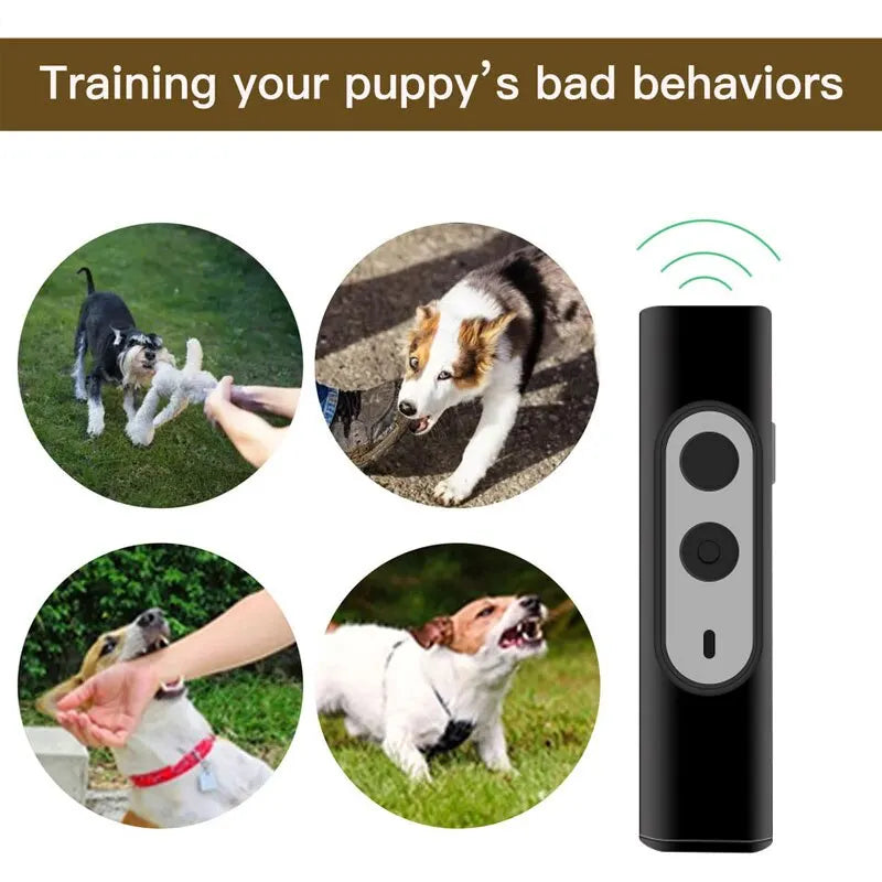 Handheld Bark Deterrent Anti-Barking Tool Ultrasonic Pet Noise Repeller Dog Training Device - Premium  from Lizard Vigilante - Just $24.99! Shop now at Lizard Vigilante