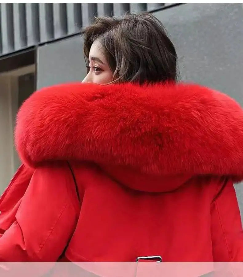 New In Coats & Jackets Women's Winter Padded Jacket Loose Casual Outerwears Fleece Hodded Windbreaker Elegant Office Lady's Coat