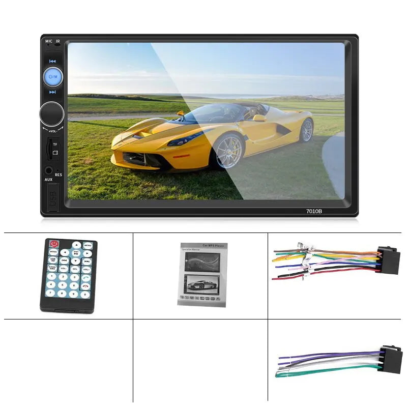 Acodo 2din Car Radio 7inch Carplay Android Auto Multimedia MP5 Player Car Stereo Bluetooth USB TF FM For Toyota Honda Car Radio - Lizard Vigilante