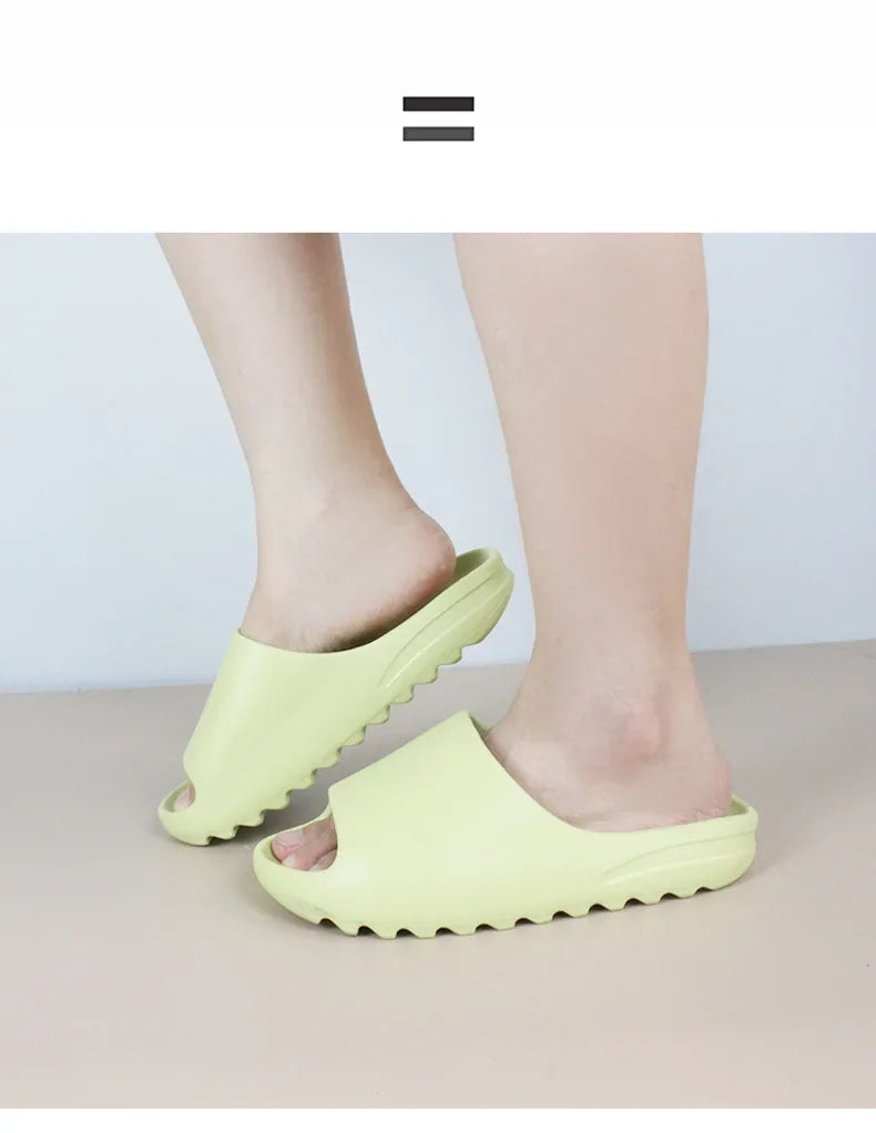 Size Super Soft Eva Sole Summer Slippers for Men Women Bottom Indoor Home Slides Sandals Beach Shoes Male Slippers Flip Flops