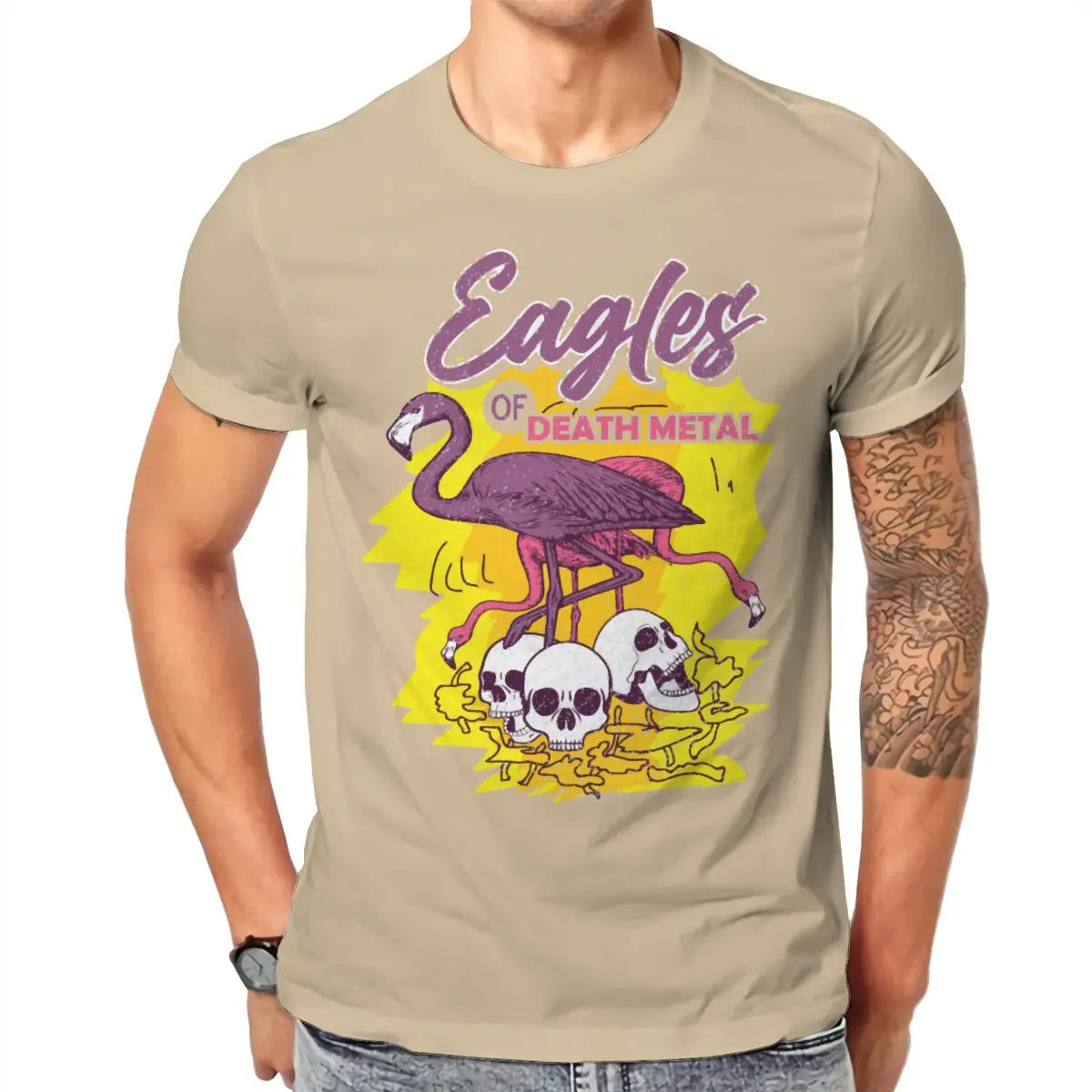 Eagles of Death Metal Rock Anthems and Musical Journeys Tshirt Harajuku Men Large Cotton Crewneck T Shirt - Premium  from Lizard Vigilante - Just $18.99! Shop now at Lizard Vigilante