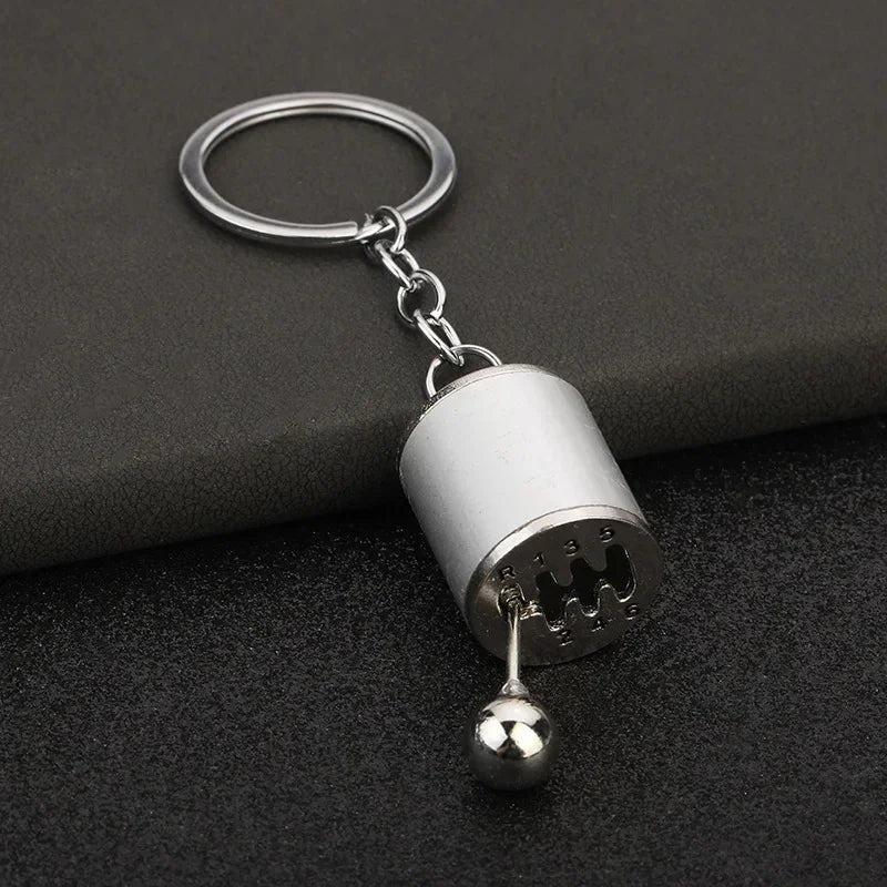 Personalized Keychain Creative Metal Mini Car Parts Manual Transmission Auto Keyring Accessories Key Ring Chain Men Lover Gift