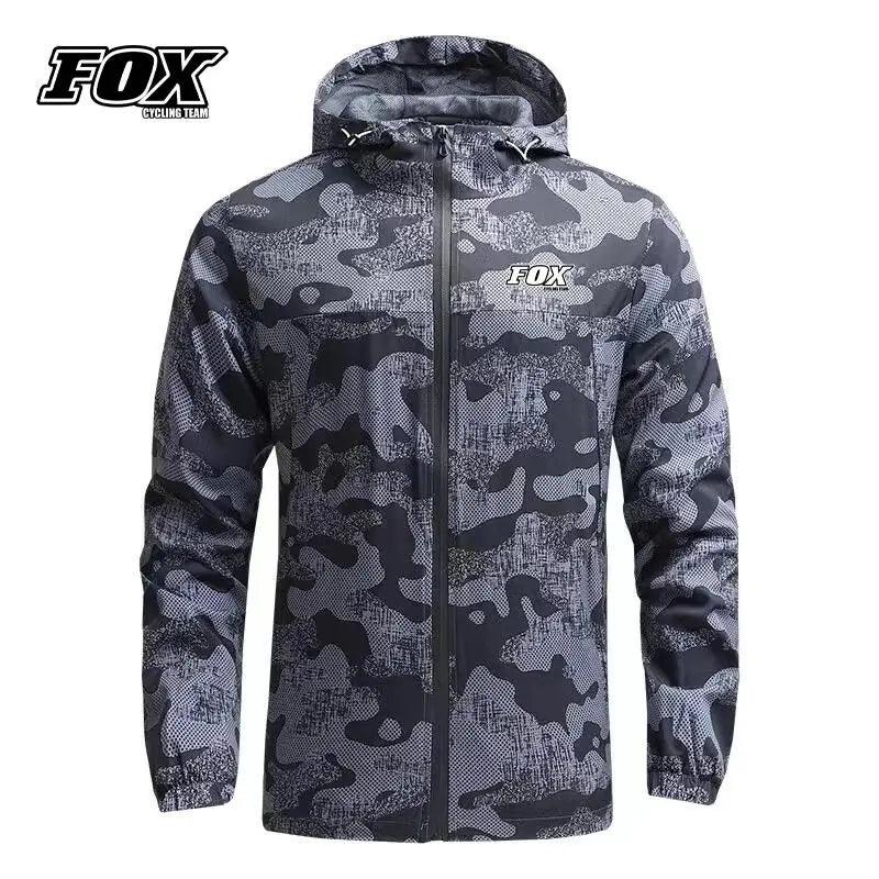 Motorcycles Men Waterproof Jacket FOX Cycling Team Downhill MTB Raincoat Mountain Bike Windbreaker Jaqueta Masculina Motoqueiro - Lizard Vigilante