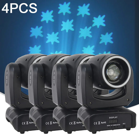 4PCS 120W LED Beam Spot RGB Ring Moving Head Lights - DMX DJ Disco Music Control Stage Lighting for Weddings & Events - Premium lighting from Lizard Vigilante - Just $799.99! Shop now at Lizard Vigilante