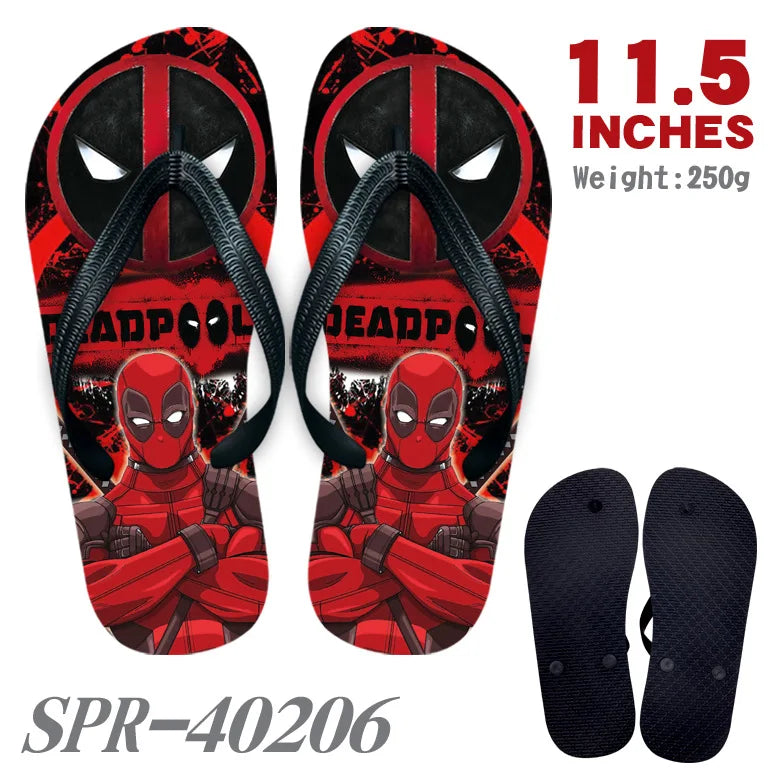 Marvel Superhero Flip Flops – Batman, Hulk, Iron Man, and More | Cartoon Anime Cosplay Sandals, Home Shoes for Men, Women, and Teens - Premium slippers from Lizard Vigilante - Just $29.99! Shop now at Lizard Vigilante