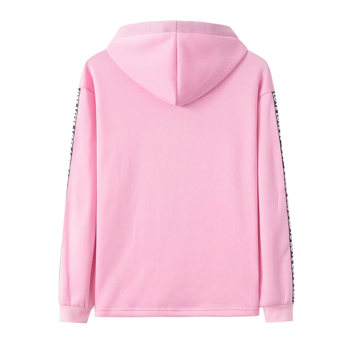 Ribbon Riot Street Hoodie — Letter-Laced Thunder (Ultra-Light Slim Pullover)