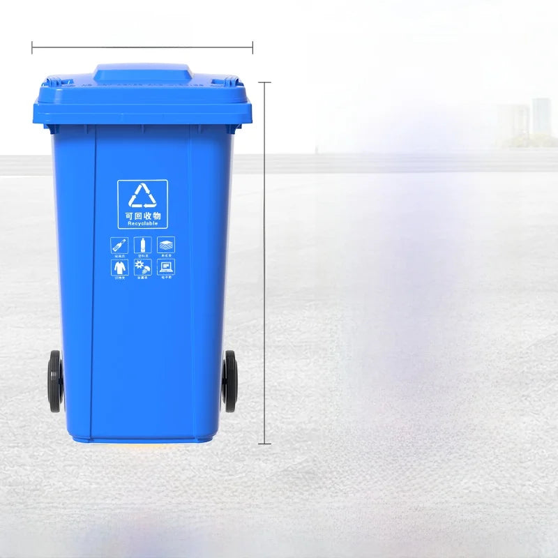 Large Capaci Outdoor Kitchen Waste Bin 240L with Wheels for ering Commercial Use Big Size Tra Can Recycling Bin