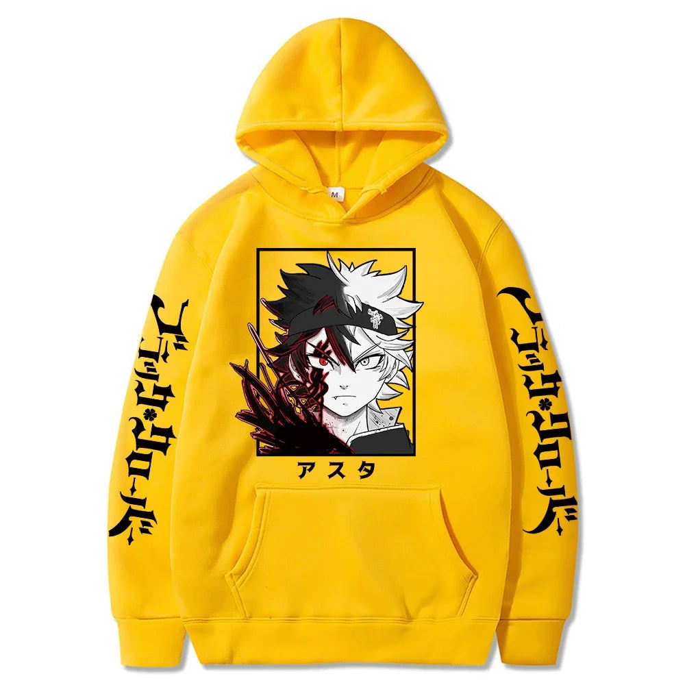 Black Clover Asta Hoodie - Oversized Manga Streetwear Hoodie for Men | Fleece Pullover with Bold Anime Print – Asta’s Power, Your Fashion - Premium hoodie from Lizard Vigilante - Just $46.66! Shop now at Lizard Vigilante