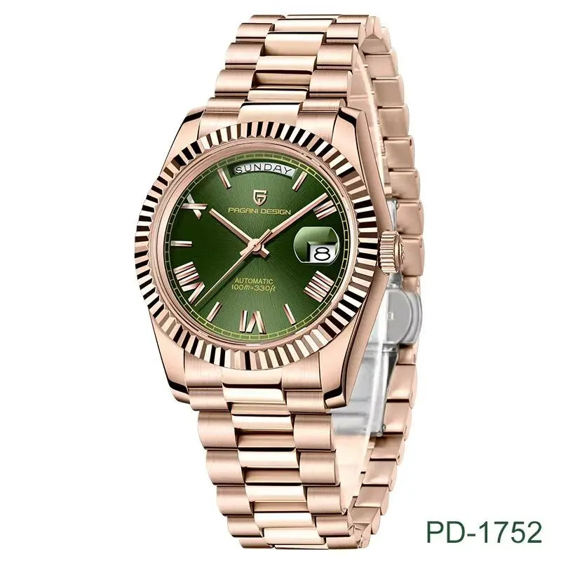 PAGANI DESIGN 2024 New Men's Watches Mechanical Top brand Luxury Automatic Watch For Men AR Sapphire glass Calendar Wrist watch - Premium  from Lizard Vigilante - Just $110.99! Shop now at Lizard Vigilante