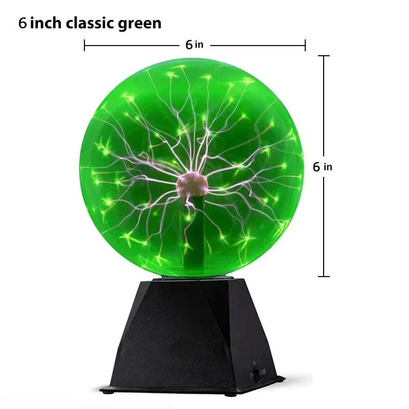 ZODOLAMP 8-Inch Sound Control Magic Plasma Ball Lamp - LED Night Light & Touch-Sensitive Christmas Party Decor - Premium plasma ball from Lizard Vigilante - Just $16.99! Shop now at Lizard Vigilante