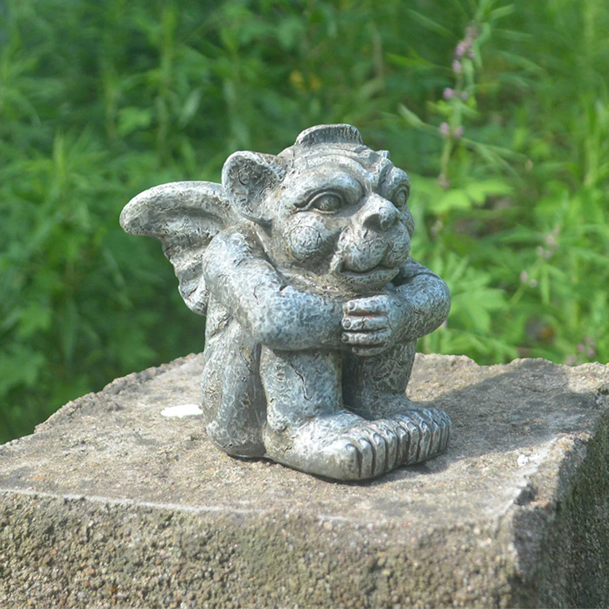 Gargoyle Gothic Decor Statue, Gargoyle Garden Guardian Sculpture, Medieval Gargoyle Mantel Office Bedroom Garden Decoration