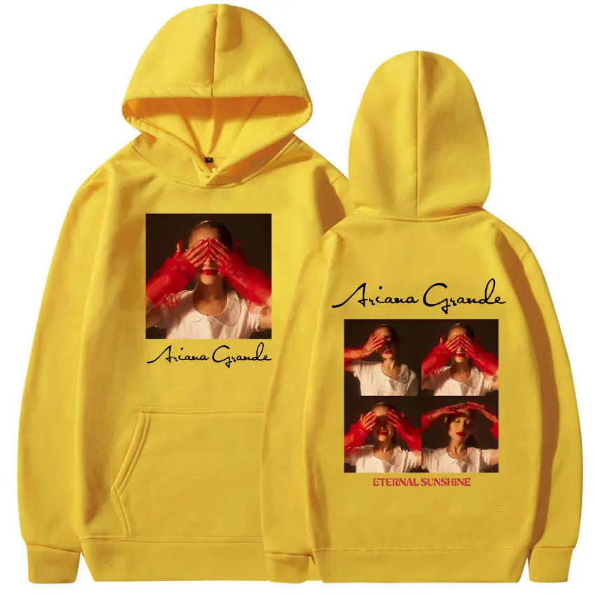 2024 Ariana Grande Eternal Sunshine Tour Oversized Hoodie – Vintage Aesthetic Unisex Hip Hop Sweatshirt - Premium Long-sleeve hoodie from Lizard Vigilante - Just $48.88! Shop now at Lizard Vigilante