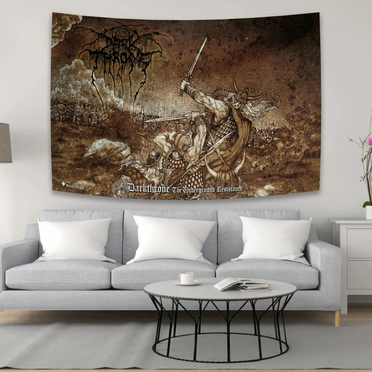 Darkthrones True Norwegian Black Metal Tapestry - Gothic Home Decor - Premium Tapestry from Lizard Vigilante - Just $20.99! Shop now at Lizard Vigilante