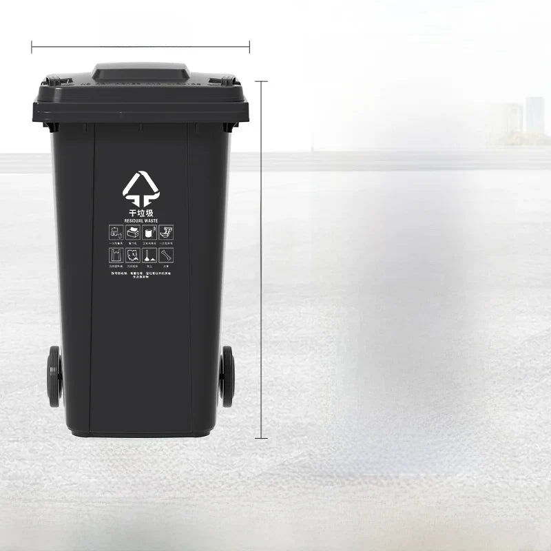 Large Capaci Outdoor Kitchen Waste Bin 240L with Wheels for ering Commercial Use Big Size Tra Can Recycling Bin
