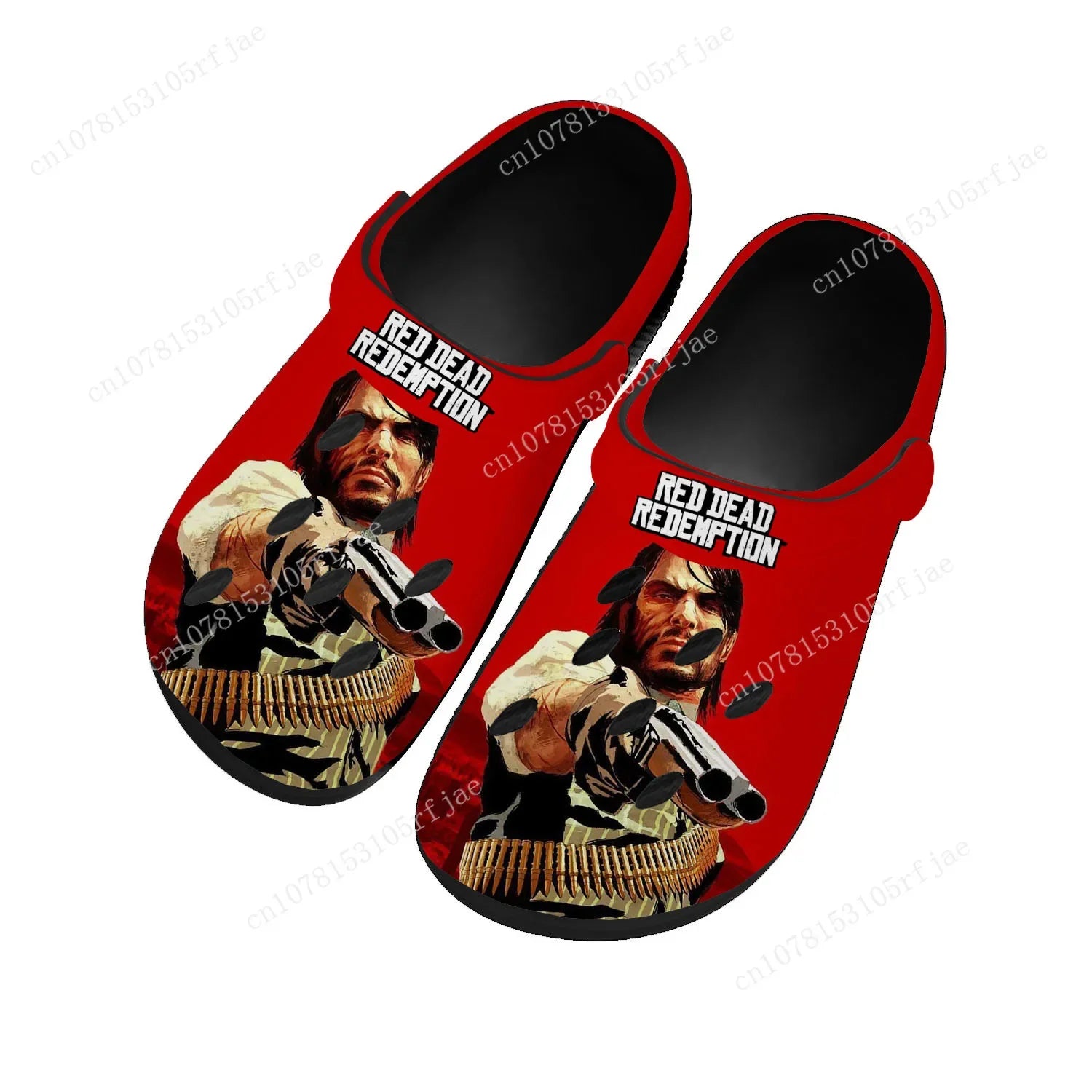 Red Dead Redemption Sandals Home Clogs Movie Video Game Mens Womens Teenager Tailor Made Water Shoes Garden Beach Hole Slippers - Premium sandals from Lizard Vigilante - Just $39.99! Shop now at Lizard Vigilante