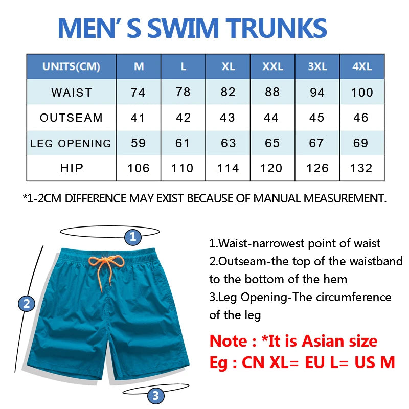 ESCATCH  Hot Sale Swimming Shorts Men Surf Board Summer Sport Beach Shorts De Bain Homme Swimwear Pants Quick Dry Solid Swimsuit - Premium  from Lizard Vigilante - Just $60.99! Shop now at Lizard Vigilante